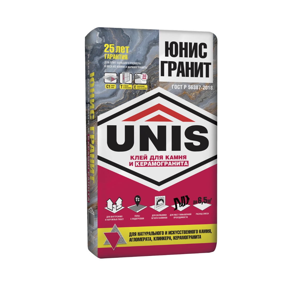 Плиточный клей UNIS (Юнис) Гранит 25 кг