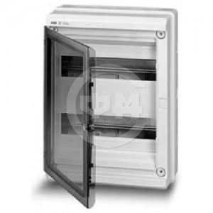 Шкаф АВВ для скрытой установки на 24(28) модулей прозрачная дверь