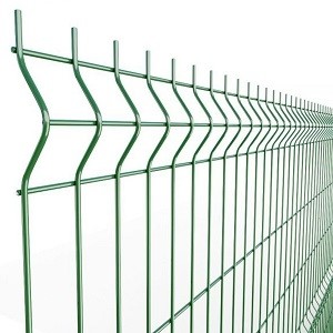 Забор металлический 3Д Ф3/4мм панель 1730х2500мм зеленый 6005 3Р