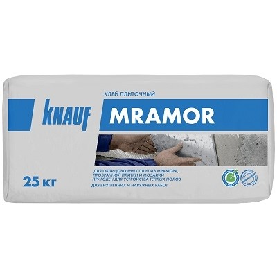 Плиточный клей Кнауф (KNAUF) Мрамор белый 25 кг