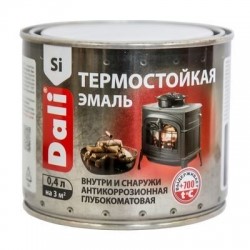 Эмаль термостойкая DALI 0,4кг серебро (6)