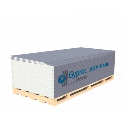 Гипсокартон Гипрок (Gyproc) Aku-Line 2000x1200x12,5 мм