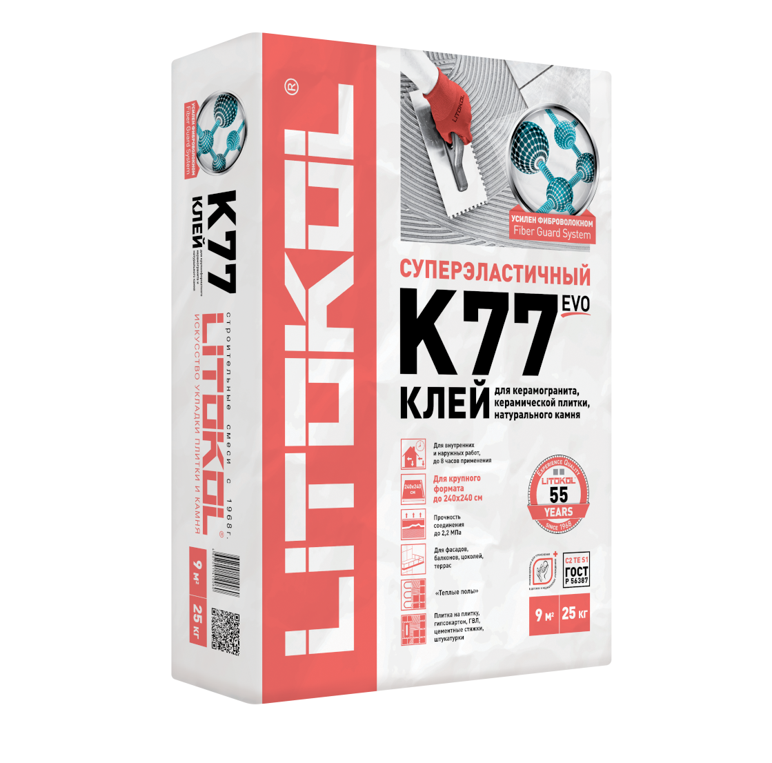 Плиточный клей высокоэластичный LITOKOL SUPERFLEX K77 25 кг:  в .